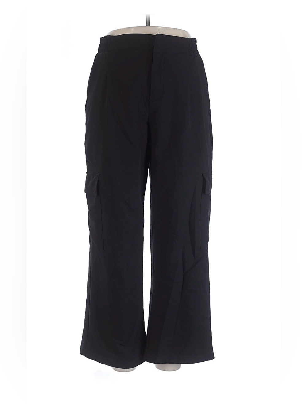 Yogalicious Black Wide Leg Cargo urban edge Pants L